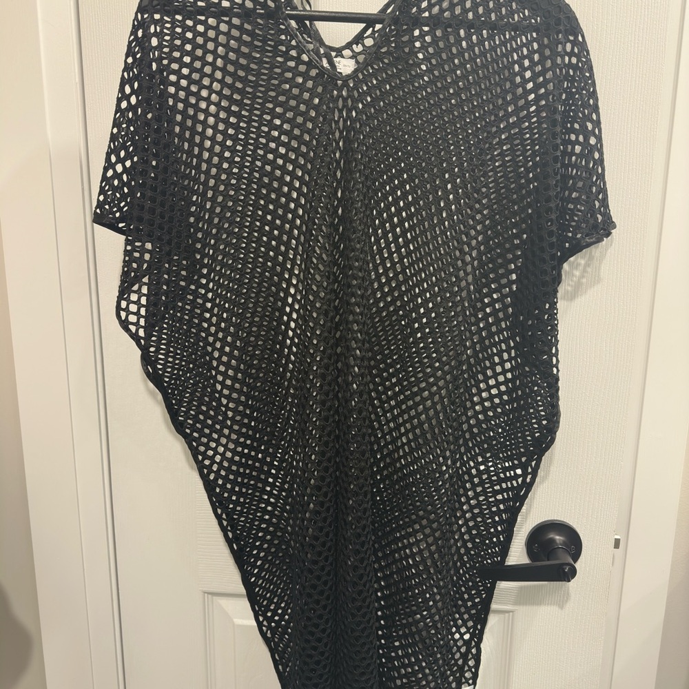 Ardene Black Mesh Top